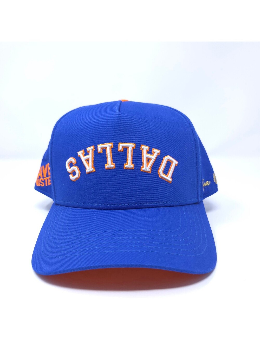True Brvnd x Dave & Buster's Dallas Blue and Orange Snapback Hat